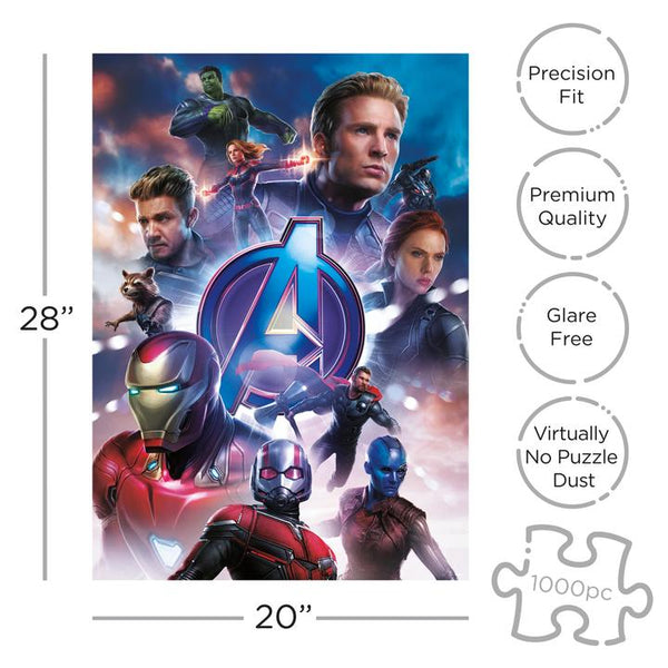 Marvel Comics - Avengers End Game Movie 1,000pc Puzzle – Silly Munchkins